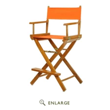 Betterbeds 220-05-021-59 24 in. Directors Chair Honey Oak Frame with Tangerine Canvas BE4269195